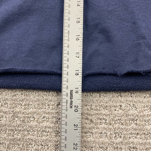 Champion Cropped Cut Off Sweater Women Small S Blue Hoodie Pullover Sweatshirt - Picture 8 of 8